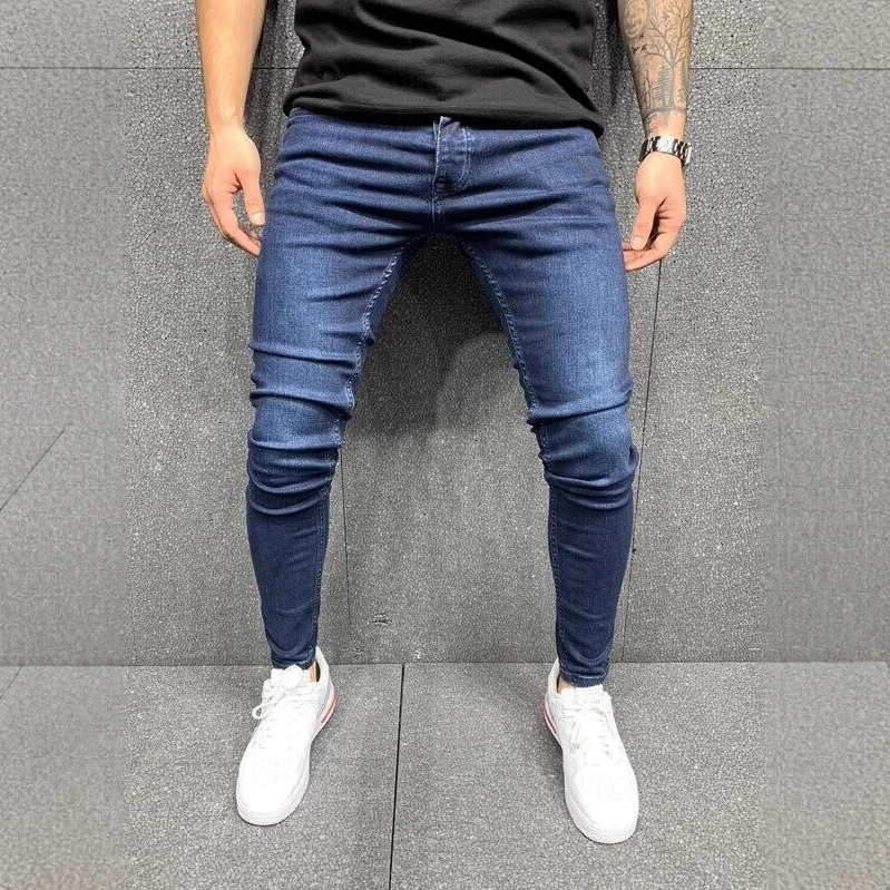 2025 high quality cross-border zhang Europe and the United States stretch feet jeans men's jeans a generation of NK362