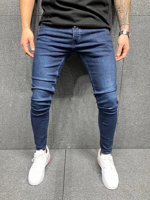 2025 high quality cross-border zhang Europe and the United States stretch feet jeans men's jeans a generation of NK362