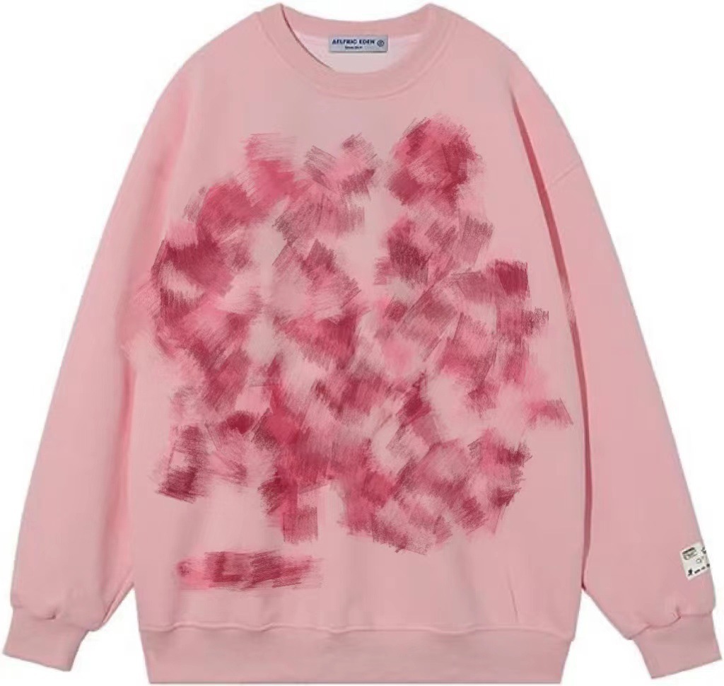 Autumn fashion brand hip hop street graffiti hoodie men's and women's retro casual sports couple sweater