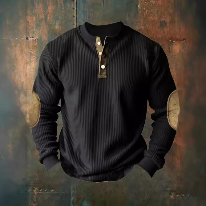 Spring and autumn men's sweater high-end fashion casual long sleeve top selling